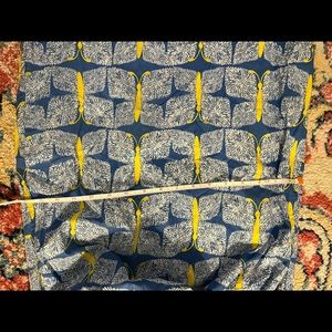 Cute Dress! Blue and yellow with white lining.